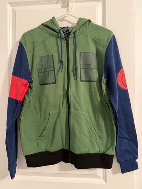 Naruto Kakashi zip up cosplay hoodie - new w/tags
